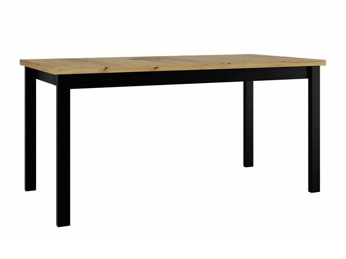 Asztal Alba 4 90 x 160/200 (Diesel 90 x 160/200 4), Munkalap színe: Artisan tölgy, Lábak színe: Fekete