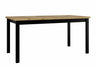 Asztal Alba 4 90 x 160/200 (Diesel 90 x 160/200 4), Munkalap színe: Artisan tölgy, Lábak színe: Fekete