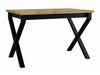 Asztal Stół IKON 1 L LAMINAT Blat: Dąb Artisan / Podst.: Czarny fém 5903211234651 (Artisan tölgy + Fekete)