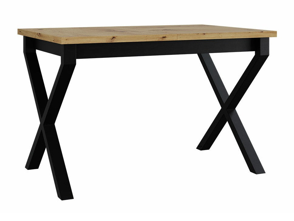 Asztal Stół IKON 1 L LAMINAT Blat: Dąb Artisan / Podst.: Czarny fém 5903211234651 (Artisan tölgy + Fekete)