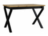 Asztal Stół IKON 1 L LAMINAT Blat: Dąb Artisan / Podst.: Czarny fém 5903211234651 (Artisan tölgy + Fekete)