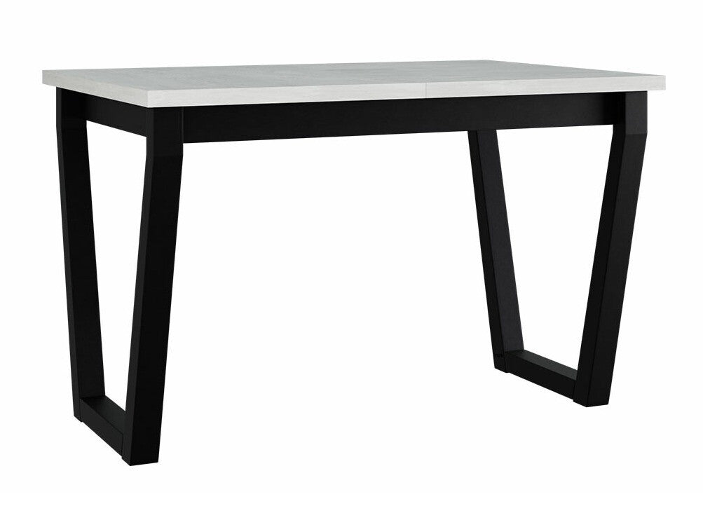 Asztal Stół IKON 2 L LAMINAT Blat: Biały / Podst.: Czarny fém 5903211234682 (Fehér + Fekete)
