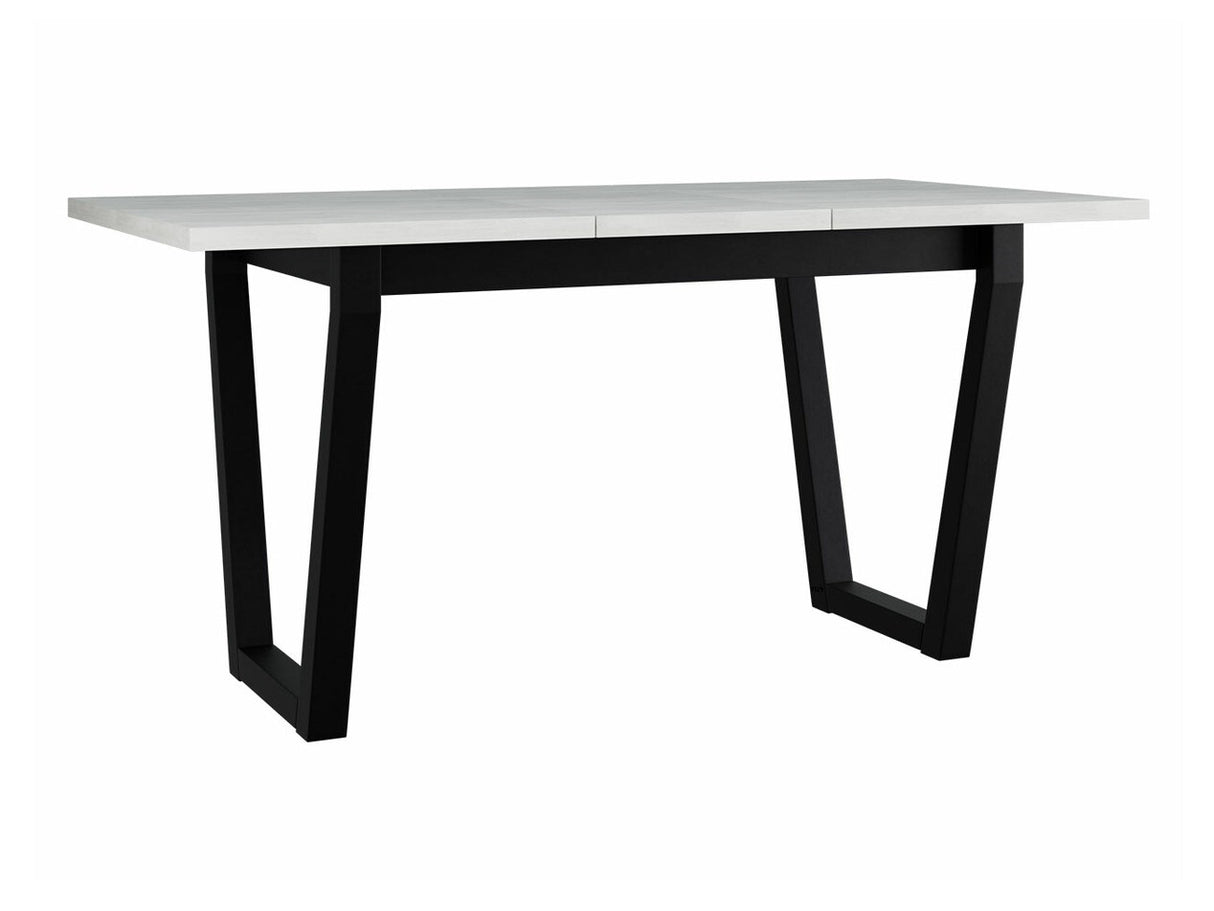 Asztal Stół IKON 2 L LAMINAT Blat: Biały / Podst.: Czarny fém 5903211234682 (Fehér + Fekete)