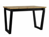 Asztal Stół IKON 2 L LAMINAT Blat: Dąb Artisan / Podst.: Czarny fém 5903211234699 (Fekete + Artisan tölgy)