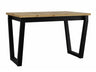 Asztal Stół IKON 2 L LAMINAT Blat: Dąb Artisan / Podst.: Czarny fém 5903211234699 (Fekete + Artisan tölgy)