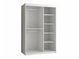 Gardróbszekrény Szafa RIFLO SLIM 2 120 (Towiro) Biały 5903211254215 (Fehér)