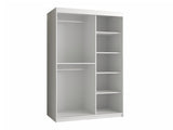 Gardróbszekrény Szafa RIFLO SLIM 2 120 (Towiro) Czarny 5903211254222 (Fekete)