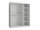 Gardróbszekrény Szafa RIFLO SLIM 2 150 (Towiro) Czarny 5903211254246 (Fekete)