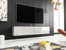 TV-állvány Lowboard D140 (Dlone 140), Led világítás: Nem, Szín: Fehér + Fényes fehér