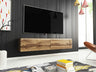TV-állvány Lowboard D140 (Dlone 140), Led világítás: Nem, Szín: Wotan tölgy