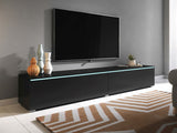 TV-állvány Lowboard D180 (Dlone 180), Led világítás: Igen, Szín: Grafit