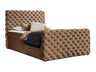 Kontinentális ágy CHESTERFIELD LUX (Tigline Lux), Szín: Velluto 30, Alvó felület mérete: 180 x 200 cm