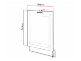 Mosogatógép ajtó ZM 713x596 FRONT RETROLINE (Fehér)
