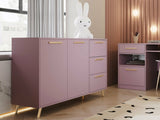 Komód BALI, Szín: Lila + Aranysárga