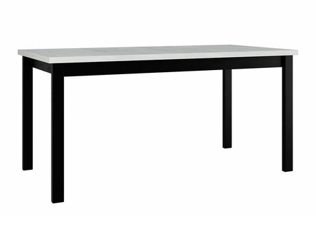 Asztal Alba 4 90 x 160/200 (Diesel 90 x 160/200 4), Munkalap színe: Fehér , Lábak színe: Fekete