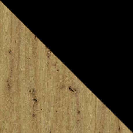 Asztal Alba 4 90 x 160/200 (Diesel 90 x 160/200 4), Munkalap színe: Artisan tölgy, Lábak színe: Fekete