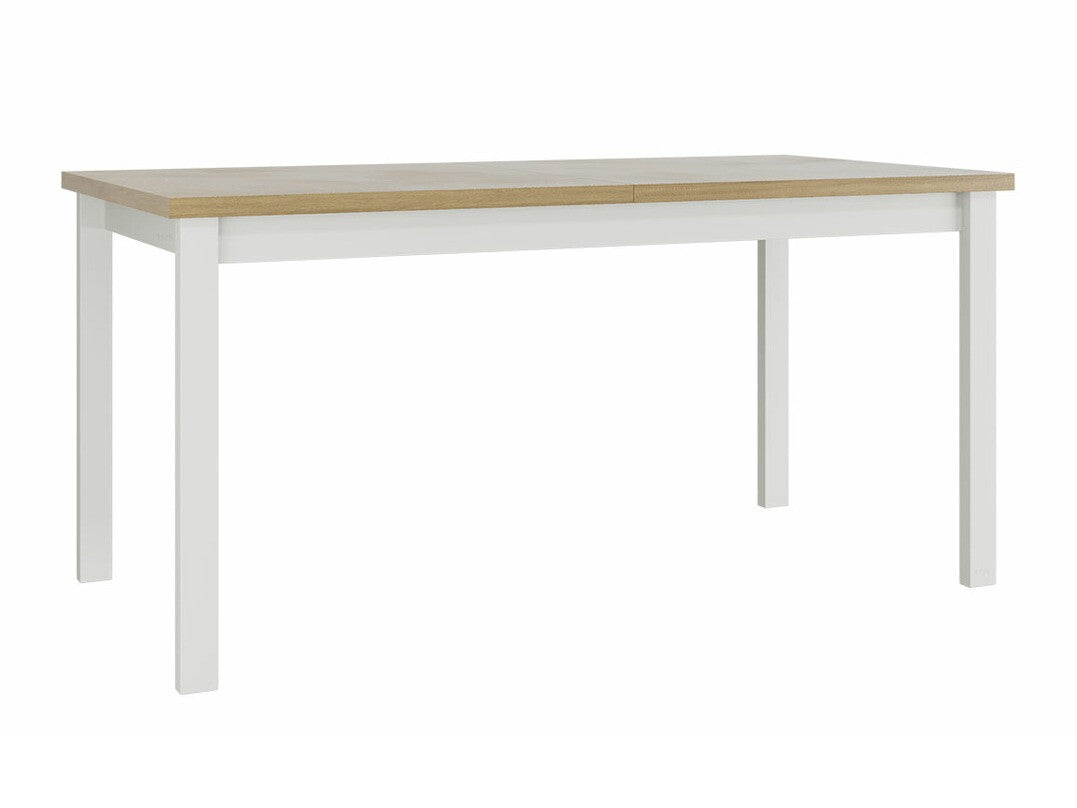 Asztal Alba 4 90 x 160/200 (Diesel 90 x 160/200 4), Munkalap színe: Sonoma tölgy , Lábak színe: Fehér
