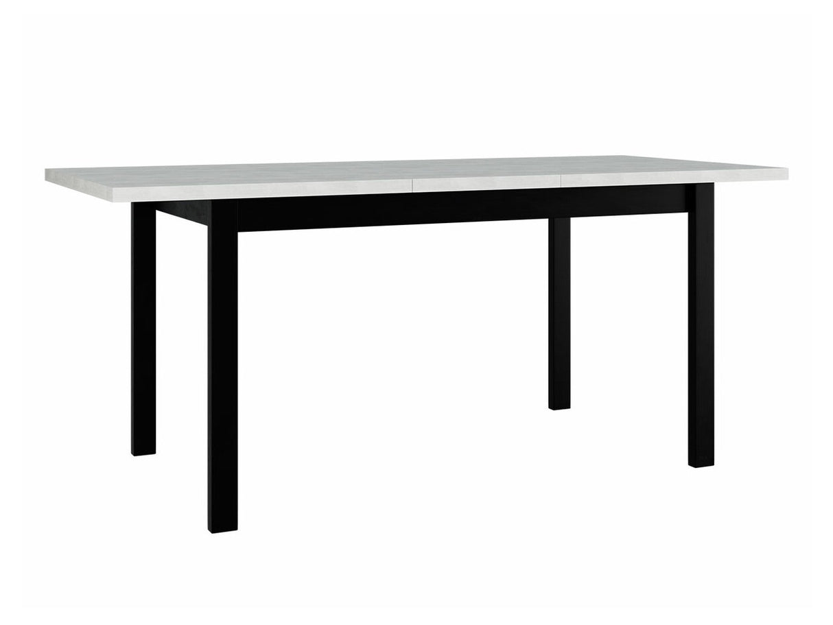 Asztal Alba 80 x 140/180 2 (Diesel 2), Munkalap színe: Fehér , Lábak színe: Fehér