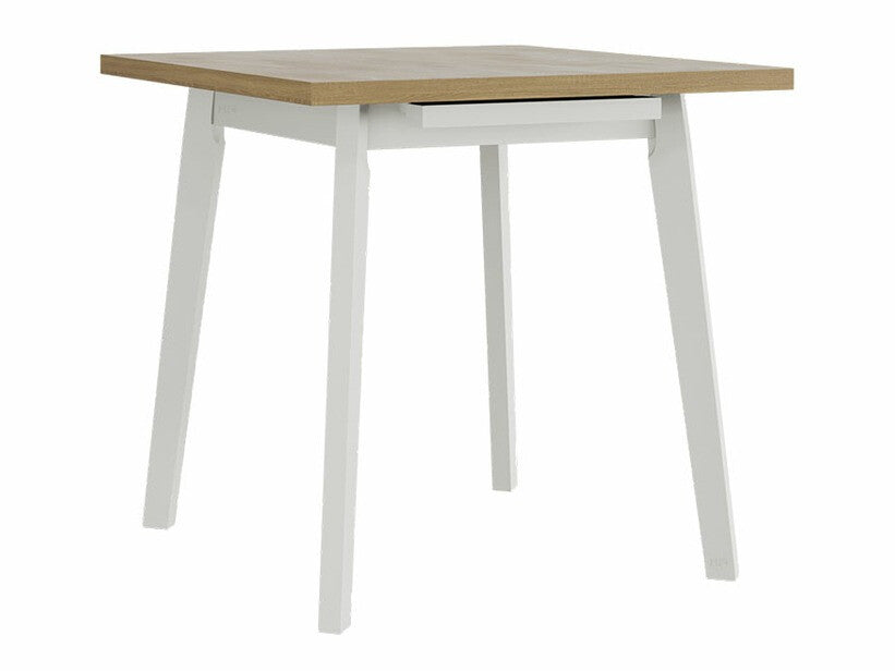 Asztal Oslo 1 L 80 x 80/110 (Harry 1 L 80 x 80/110), Munkalap színe: Sonoma tölgy , Lábak színe: Fehér