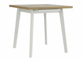 Asztal Oslo 1 L 80 x 80/110 (Harry 1 L 80 x 80/110), Munkalap színe: Sonoma tölgy , Lábak színe: Fehér