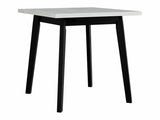 Asztal Oslo 1 L 80 x 80/110 (Harry 1 L 80 x 80/110), Munkalap színe: Fehér , Lábak színe: Fekete