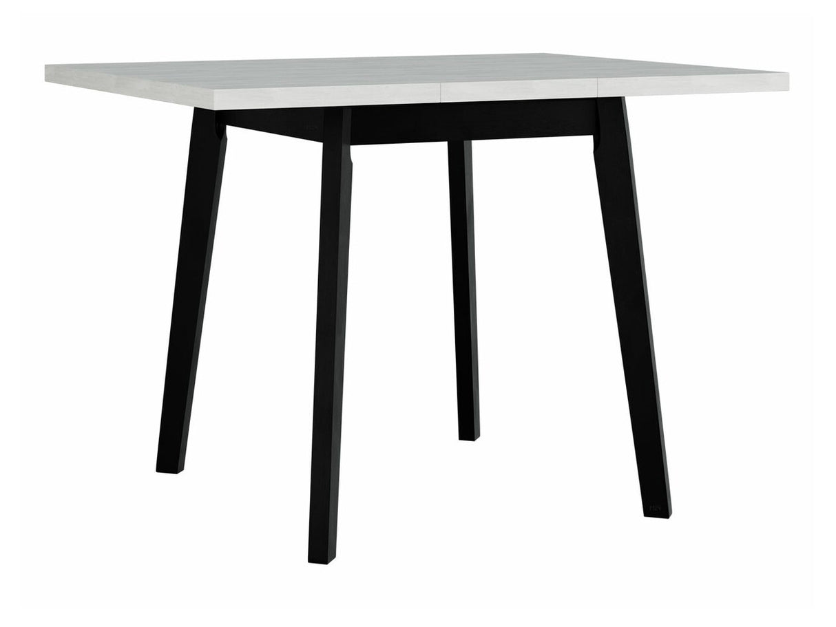 Asztal Oslo 1 L 80 x 80/110 (Harry 1 L 80 x 80/110), Munkalap színe: Fehér , Lábak színe: Fekete