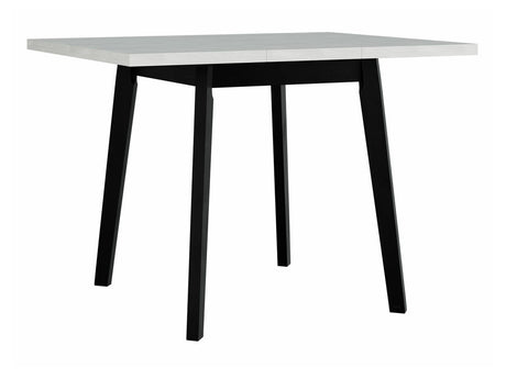 Asztal Oslo 1 L 80 x 80/110 (Harry 1 L 80 x 80/110), Munkalap színe: Fehér , Lábak színe: Fekete