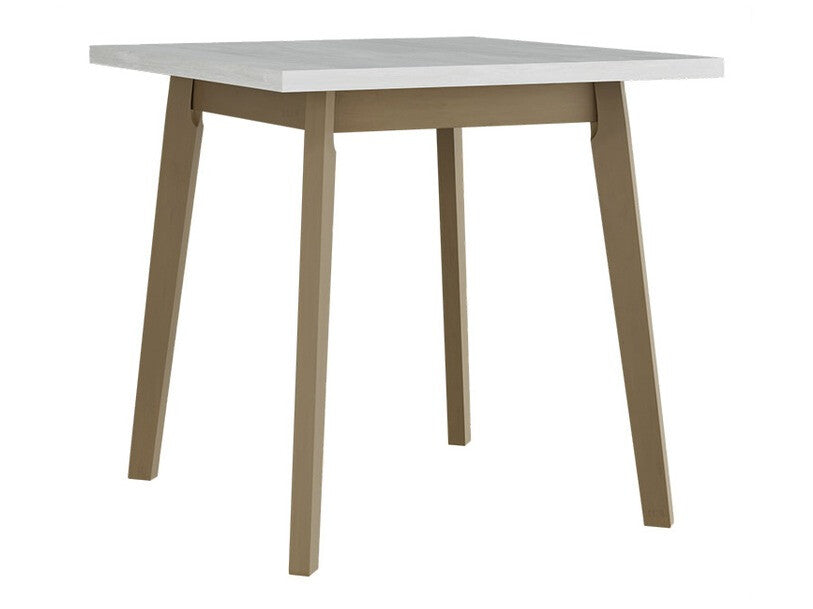 Asztal Oslo 1 80 x 80 (Harry 1), Munkalap színe: Fehér , Lábak színe: Sonoma tölgy