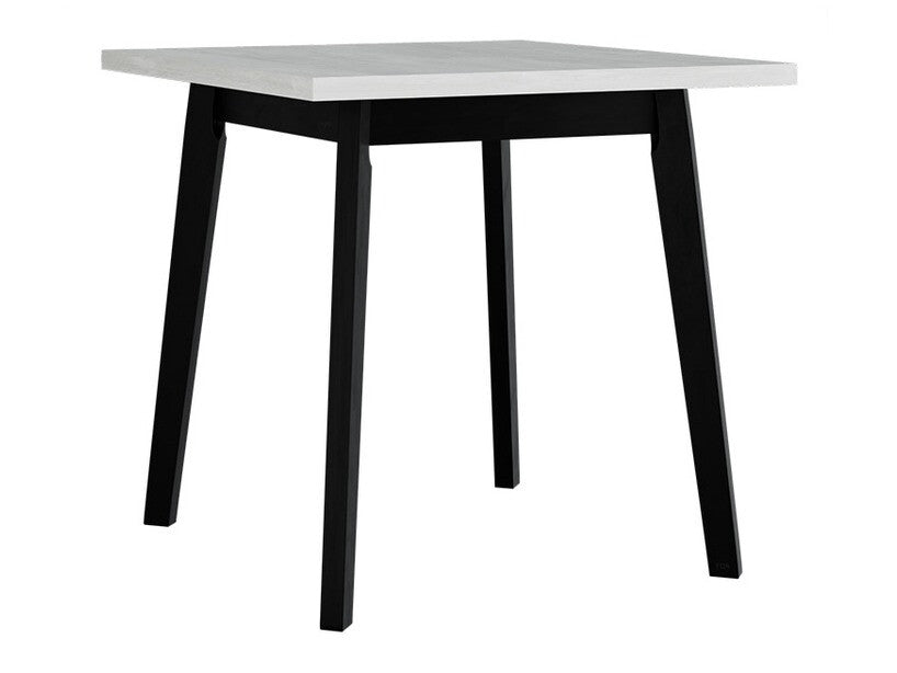 Asztal Oslo 1 80 x 80 I (Harry 1), Munkalap színe: Fehér , Lábak színe: Fekete