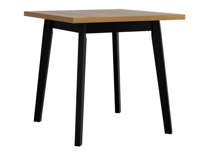 Asztal Oslo 1 80 x 80 (Harry 1), Munkalap színe: Grandson tölgy, Lábak színe: Fekete