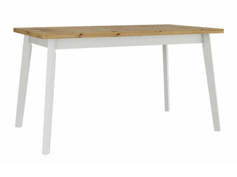 Asztal Oslo 5 80 x 140/180 (Harry 5), Munkalap színe: Artisan tölgy, Lábak színe: Fehér