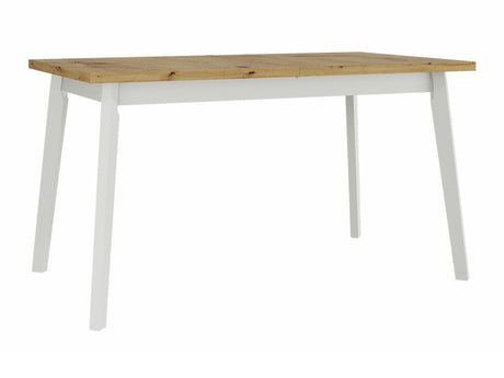 Asztal Oslo 5 80 x 140/180 (Harry 5), Munkalap színe: Artisan tölgy, Lábak színe: Fehér