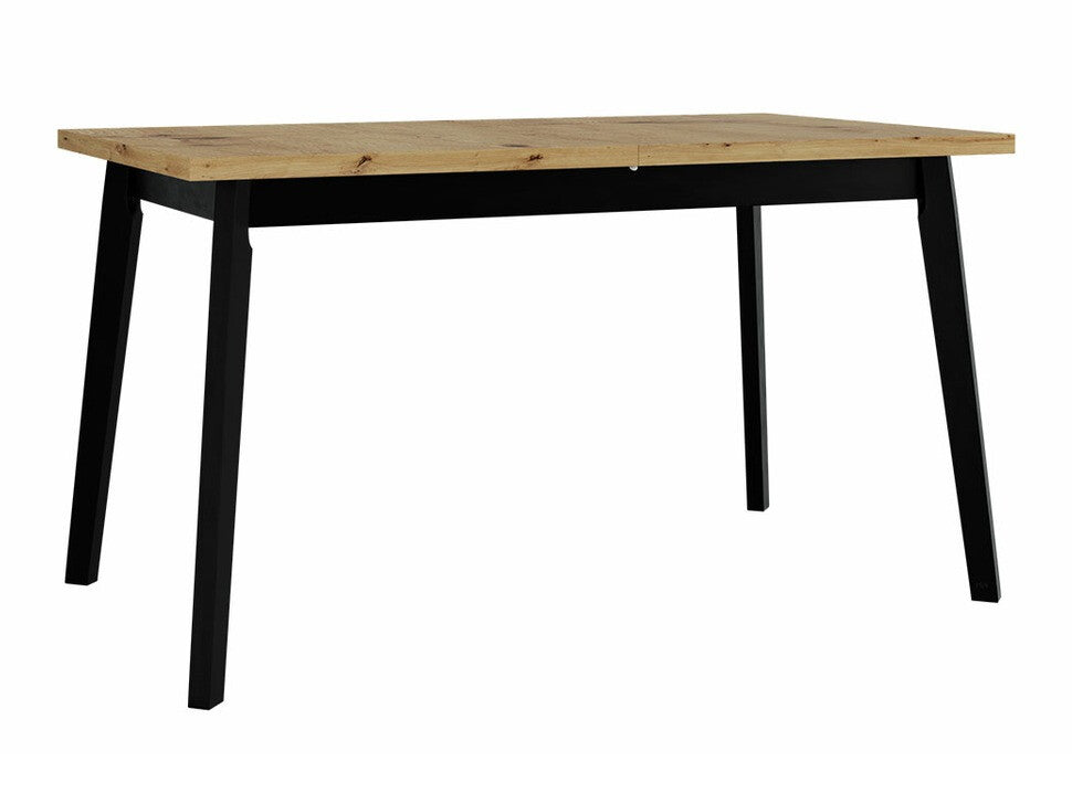 Asztal Oslo 5 80 x 140/180 (Harry 5), Munkalap színe: Artisan tölgy, Lábak színe: Fekete