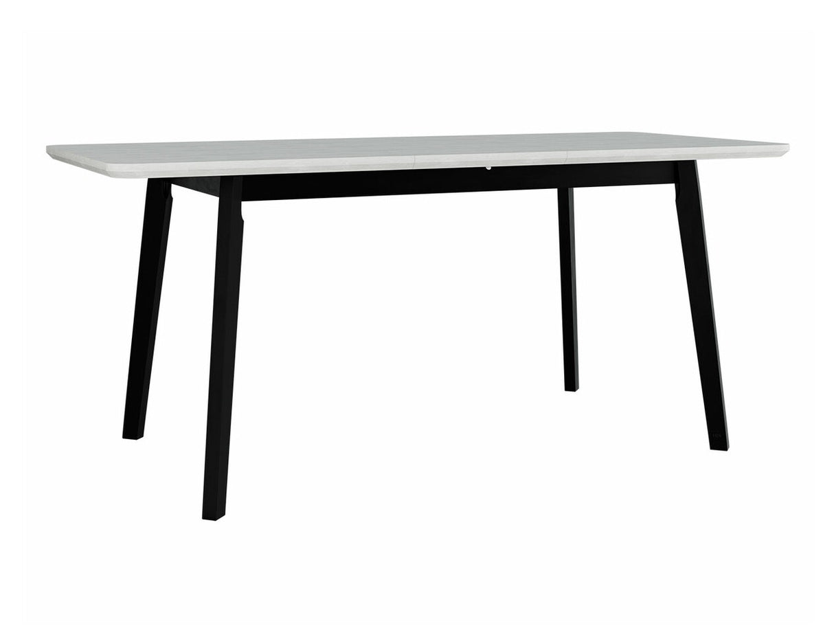 Asztal Oslo 7 80 x 140/180 (Harry 7), Munkalap színe: Fehér, Lábak színe: Fehér