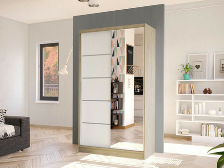 Gardróbszekrény Diego III (Masero III), Szín: Sonoma tölgy + Fehér