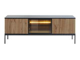 TV-állvány Szafka RTV SENTO RTV154 + LED Czarny grafit/Dąb wotan (Dornis)