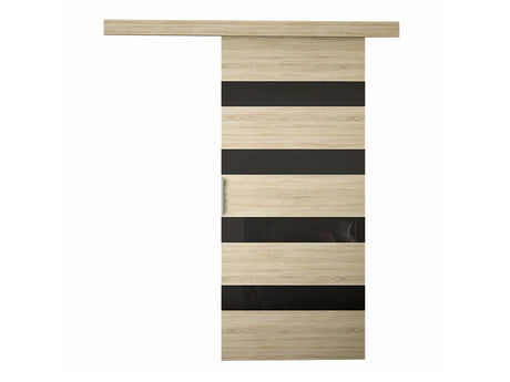 Tolóajtók Drzwi przesuwne MARTI V + samodomykacz, Szín: Sonoma tölgy + Fekete