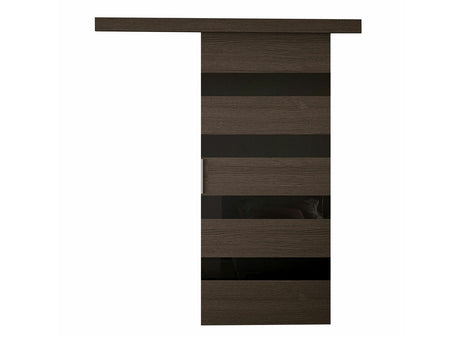 Tolóajtók Drzwi przesuwne LEO V + samodomykacz, Szín: Barna + Fekete