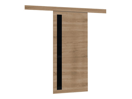 Tolóajtók Drzwi MALIBU WZORY M-5 90 + samodomykacz, Szín: Sonoma tölgy + Fekete