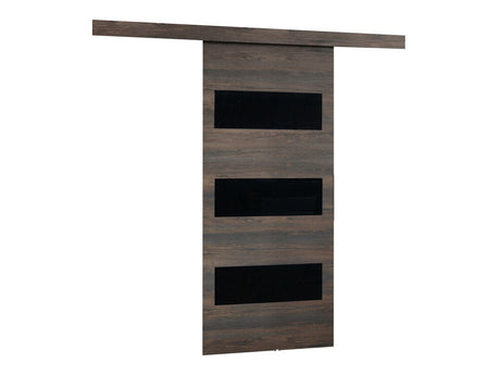 Tolóajtók Drzwi MALIBU WZORY M-2 90 + samodomykacz, Szín: Sötét kőris + Fekete