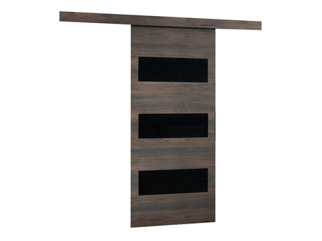 Tolóajtók Drzwi MALIBU WZORY M-2 100 + samodomykacz, Szín: Sötét kőris + Fekete