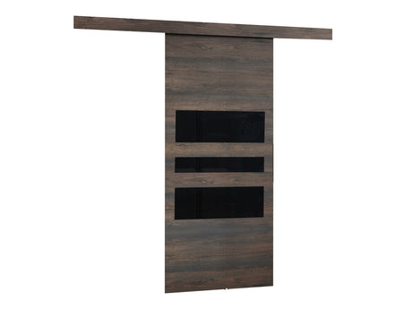 Tolóajtók Drzwi MALIBU WZORY M-1 80 + samodomykacz, Szín: Sötét kőris + Fekete