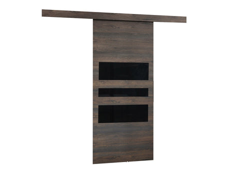 Tolóajtók Drzwi MALIBU WZORY M-1 100 + samodomykacz, Szín: Sötét kőris + Fekete