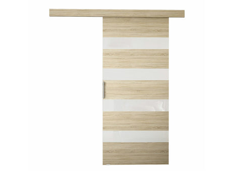 Tolóajtók Drzwi przesuwne RUBI V + samodomykacz, Szín: Sonoma tölgy + Fehér