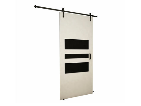 Tolóajtók Drzwi RETRO 1 80 + samodomykacz, Szín: Fehér + Fekete