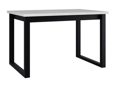 Asztal Stół IKON 3 L LAMINAT Blat: Biały / Podst.: Czarny fém 5903211275821 (Fehér + Fekete)