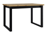 Asztal Stół IKON 3 L LAMINAT Blat: Dąb Artisan / Podst.: Czarny fém 5903211275838 (Artisan tölgy + Fekete)