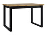 Asztal Stół IKON 3 L LAMINAT Blat: Dąb Artisan / Podst.: Czarny fém 5903211275838 (Artisan tölgy + Fekete)