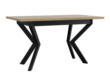 Asztal Stół IKON 4 LAMINAT Blat: Sonoma / Podst.: Czarny fém 5903211275890 (Fekete + Sonoma tölgy)