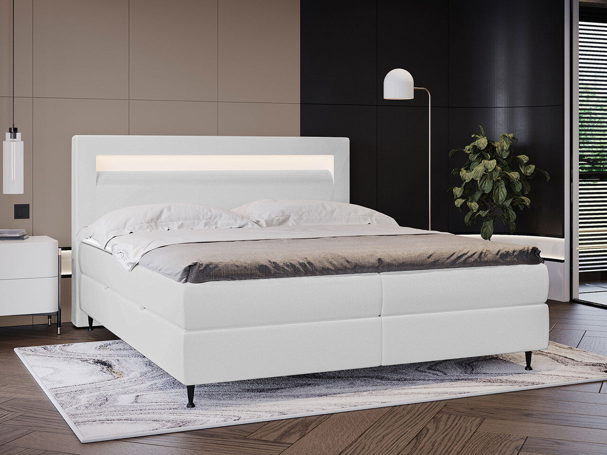 Kontinentális ágy Łoże kontynentalne OVO + TOPPER M, Szín: Soft 017, Alvó felület mérete: 140 x 200 cm